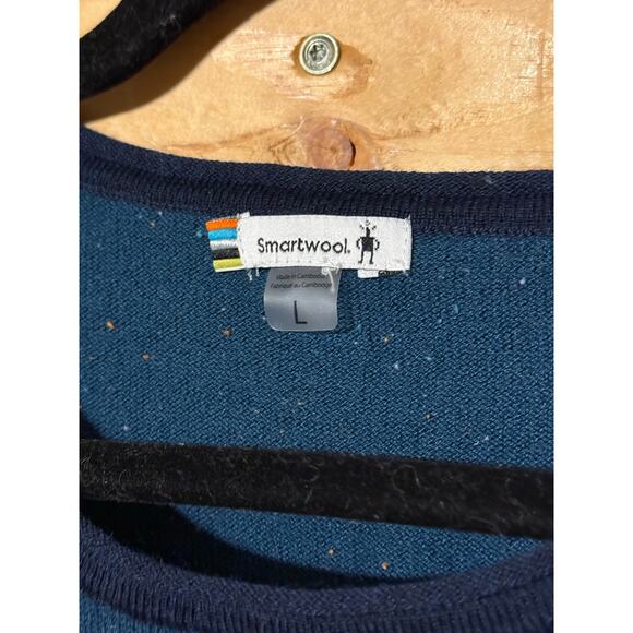 Smartwool Shadow Pine Sweater In Twilight Blue Women’s Size L - Picture 6 of 7